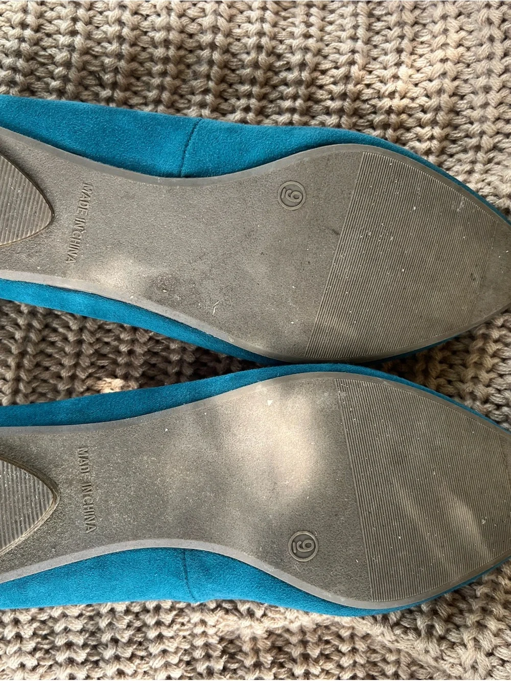 Old Navy Teal Pointed-Toe Flats